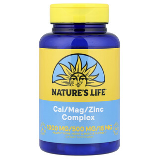 Nature's Life, Cal/Mag/Zinc Kompleks, 100 Kapsul