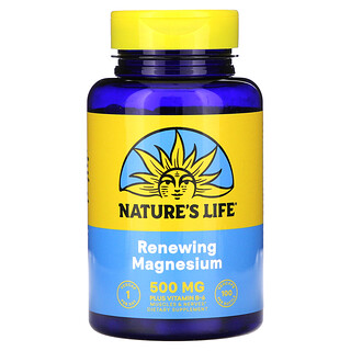 Nature's Life, Magnesium yang Memperbarui, 100 Kapsul Nabati
