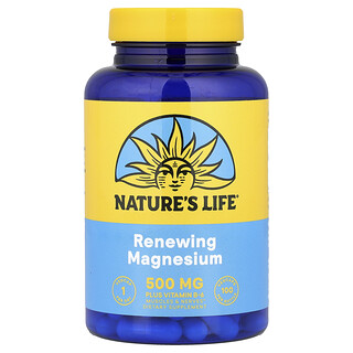 Nature's Life, Renewing Magnesium, 100 pflanzliche Kapseln