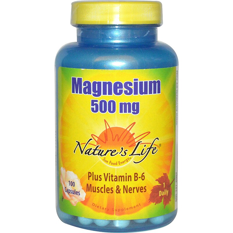 Nature's Life, Magnesium, 500 mg, 100 Capsules iHerb