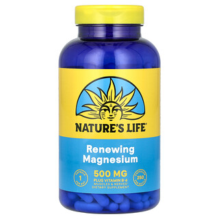 Nature's Life, Magnesium yang Memperbarui, 250 Kapsul