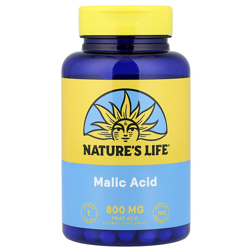 Nature's Life Malic Acid, 800 mg, 100 Capsules