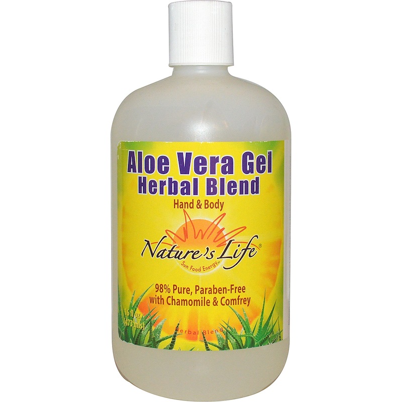 Nature's Life, Aloe Vera Gel Herbal Blend, Hand & Body, 16 fl oz (473