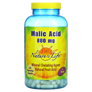 Nature's Life, Malic Acid, 800 mg, 250 Vegetarian Capsules
