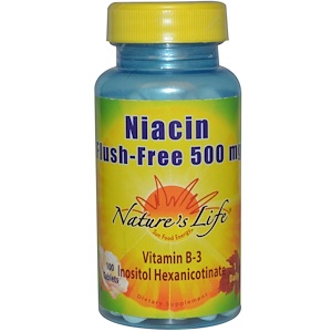 Отзывы о Натурес Лифе, Niacin, Flush Free, 500 mg, 100 Tablets