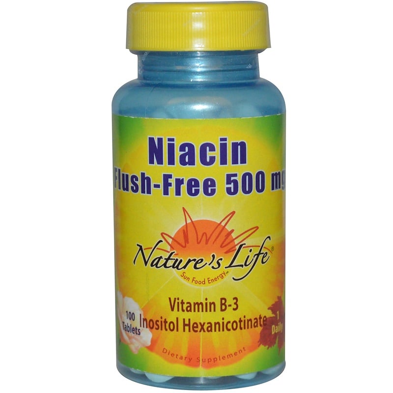 Nature's Life, Niacin, Flush Free, 500 mg, 100 Tablets - iHerb