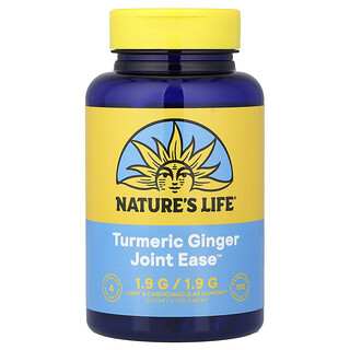 Nature's Life, Facilidade para as Articulações, Cúrcuma e Gengibre, 100 Cápsulas