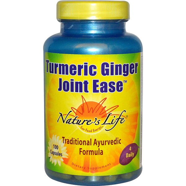 Nature's Life‏, Turmeric Ginger Joint Ease, 100 Capsules