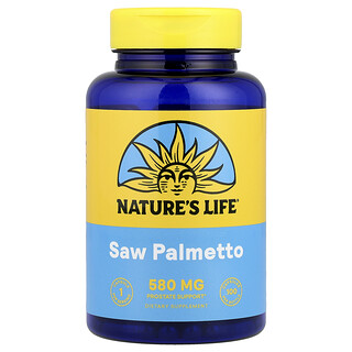 Nature's Life, Palma enana americana, 580 mg, 100 cápsulas