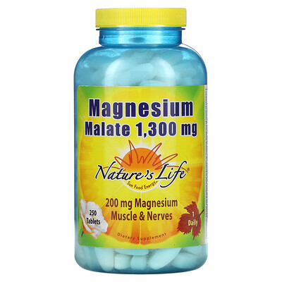 

Nature's Life Magnesium Malate 1 300 mg 250 Tablets