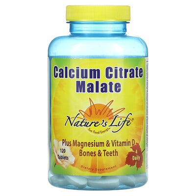 

Nature's Life, Calcium Citrate Malate, 120 Tablets