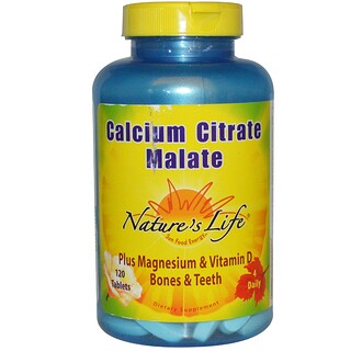 Nature's Life, Calcium Citrate Malate, 120 Tablets