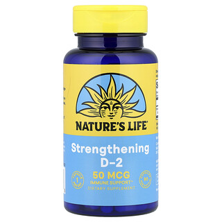 Nature's Life, Strengthening D-2, 50 mcg (2,000 IU), 90 Capsules