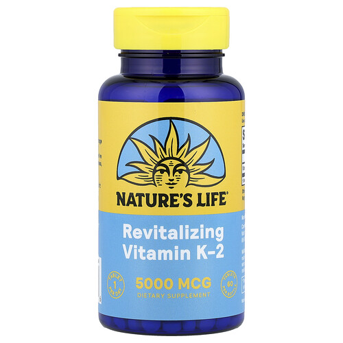 Nature's Life, Revitalizing Vitamin K-2, belebendes Vitamin K-2, 5.000 mcg, 60 Tabletten