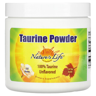 Nature's Life, Taurine Powder, Sem Sabor, 335 g