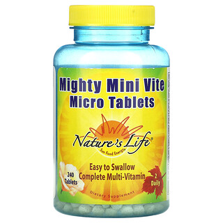 Nature's Life, Mighty Mini Vite, 240 микротаблеток