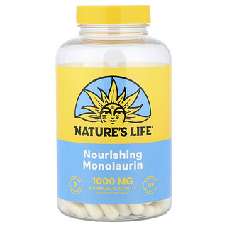 Nature's Life, Ravitseva monolauriini, 180 kapselia (500 mg kapselia kohden)