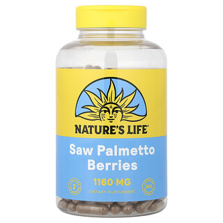 Nature's Life, 鋸棕櫚漿果，1160 毫克，250 粒素食膠囊（每粒膠囊 580 毫克）