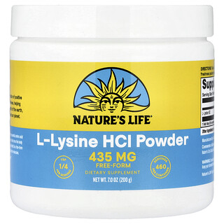 Nature's Life, L-lisina HCI in polvere, 435 mg, 200 g