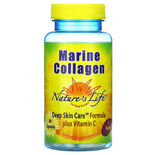 Nature's Life, морской коллаген, 60 капсул