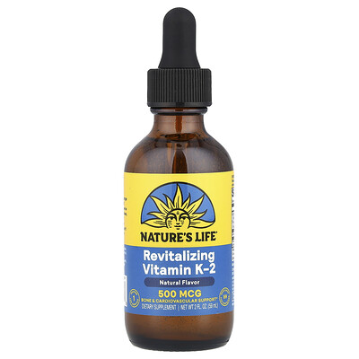 Photos - Other Sports Nutrition Natures Nature's Life, Revitalizing Vitamin K-2, Natural , 500 mcg, 2 fl oz  NLI-99371 (59 ml)