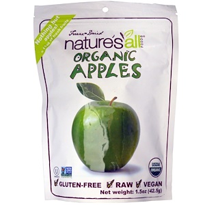 Natierra Nature's All , Натуральные яблоки, 1.5 унции (42.5 г)