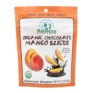 Натиерра Натурес Ол, Organic Freeze-Dried, Chocolate Mango Slices, 1.5 oz (43 g) отзывы