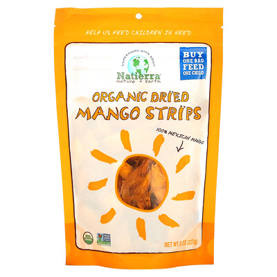 

Natierra Organic Dried Mango Strips 8 oz (227 g)