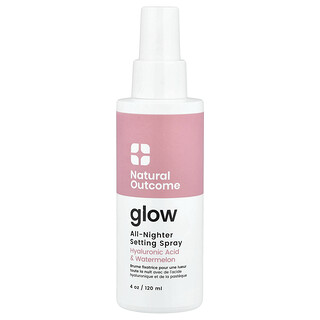 Natural Outcome, Glow, Spray fijador para toda la noche, 120 ml (4 oz)
