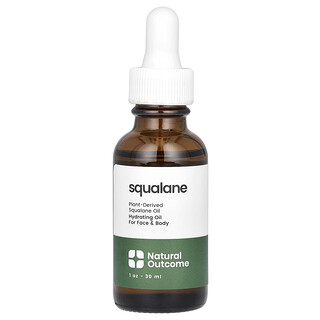 Natural Outcome, Skwalan, olejek nawilżający do twarzy i ciała, bezzapachowy, 30 ml