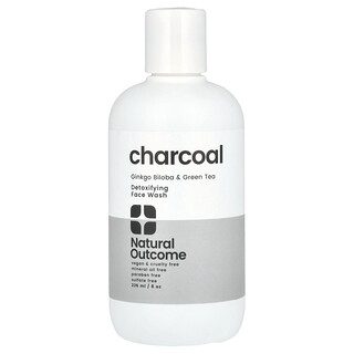 Natural Outcome, Carvão Vegetal, Sabonete Líquido Facial Desintoxicante, 236 ml (8 oz)