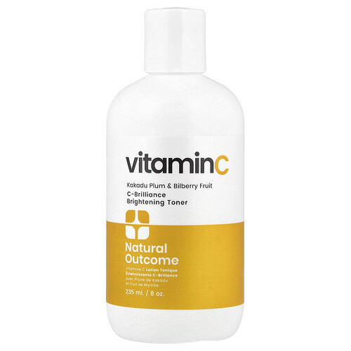 Natural Outcome, Vitamina C, Tónico iluminador C-Brilliance, 235 ml (8 oz)