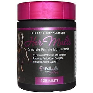 Купить NLA for Her, Her Multi, полноценный мультивитаминный комплекс для женщин, 120 таблеток  на IHerb