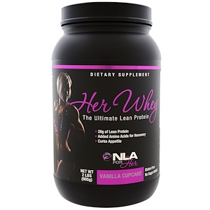 Отзывы о НЛА фо Хё, Her Whey, Ultimate Lean Protein, Vanilla Cupcake, 2 lbs (905 g)