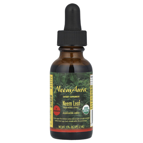 Neemaura Neem Leaf, Liquid Herbal Extract, 1 fl oz (29.57 ml)