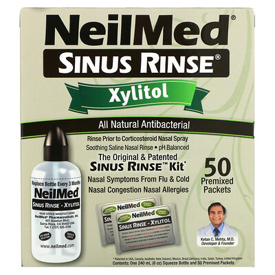 

NeilMed, Sinus Rinse, Xylitol, Sinus Rinse Kit, 2 Piece Kit