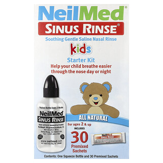 NeilMed, Kids, Sinus Rinse® Starter Kit, For Ages 2 & Up, 1 Kit
