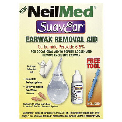 NeilMed, SuavEar®, Earwax Removal Aid, 6 Pieces