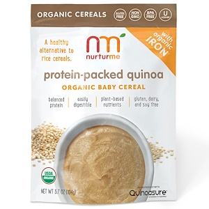 NurturMe, Organic Baby Cereal, Protein-packed Quinoa, 3.7 oz
