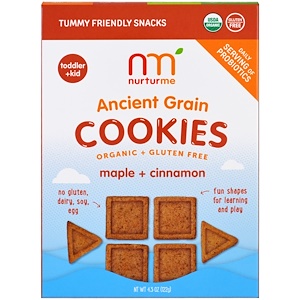 НутурМе, Organic Ancient Grain Cookies, Maple plus Cinnamon,  4.3 oz (122 g) отзывы