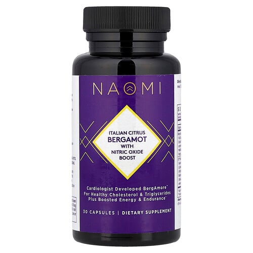 Naomi Italian Citrus Bergamot With Nitric Oxide Boost, 30 Capsules