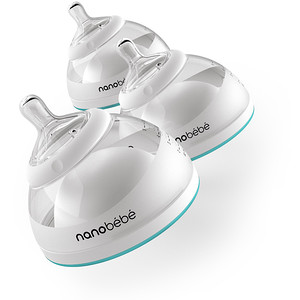 Отзывы о Nanobebe, Breastmilk Bottles, 0+ Months, Teal, 3 Pack, 5 oz (150 ml) Each
