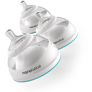 Отзывы о Nanobebe, Transition Bottle, Stage 2, Teal, 3 Pack, 8 oz (240 ml) Each
