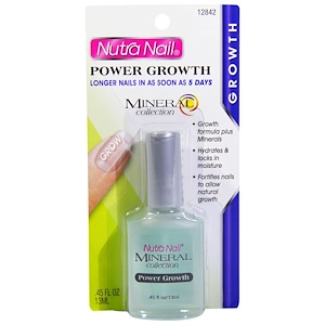 Отзывы о Нутра Нэйл, Mineral Collection, Power Growth, Longer Nails, .45 fl oz (13 ml)