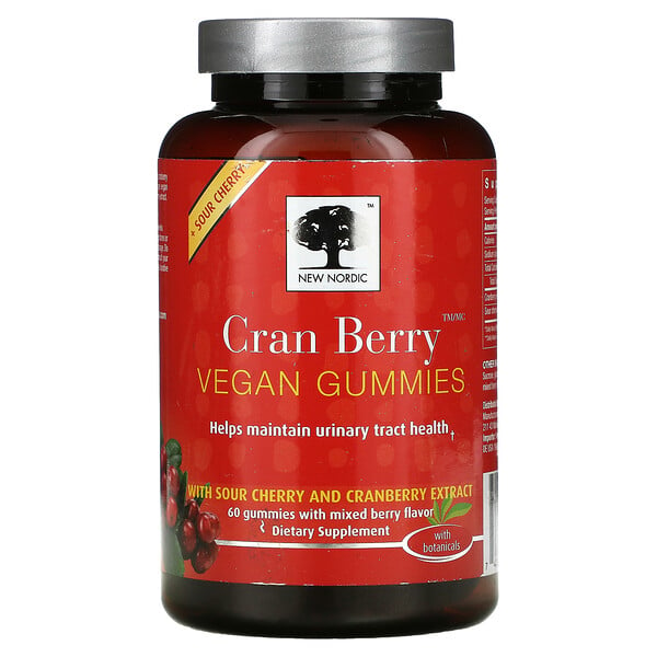 Cran Berry Vegan Gummies, Mixed Berry, 60 Gummies