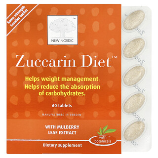 New Nordic, Diet Zuccarin, 60 Tablet