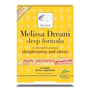 New Nordic US Inc, Melissa Dream, формула сна, 40 таблеток