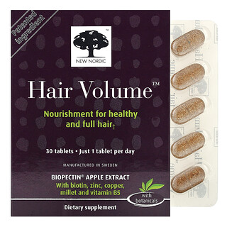 New Nordic, Isipadu Rambut dengan Botani, 30 Tablet