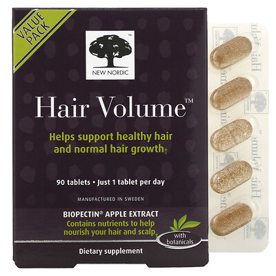 

New Nordic Hair Volume with Botanicals 90 Tablets