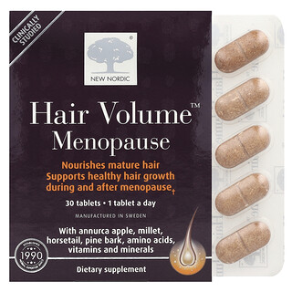 New Nordic, Menopausia Hair Volume™, 30 comprimidos